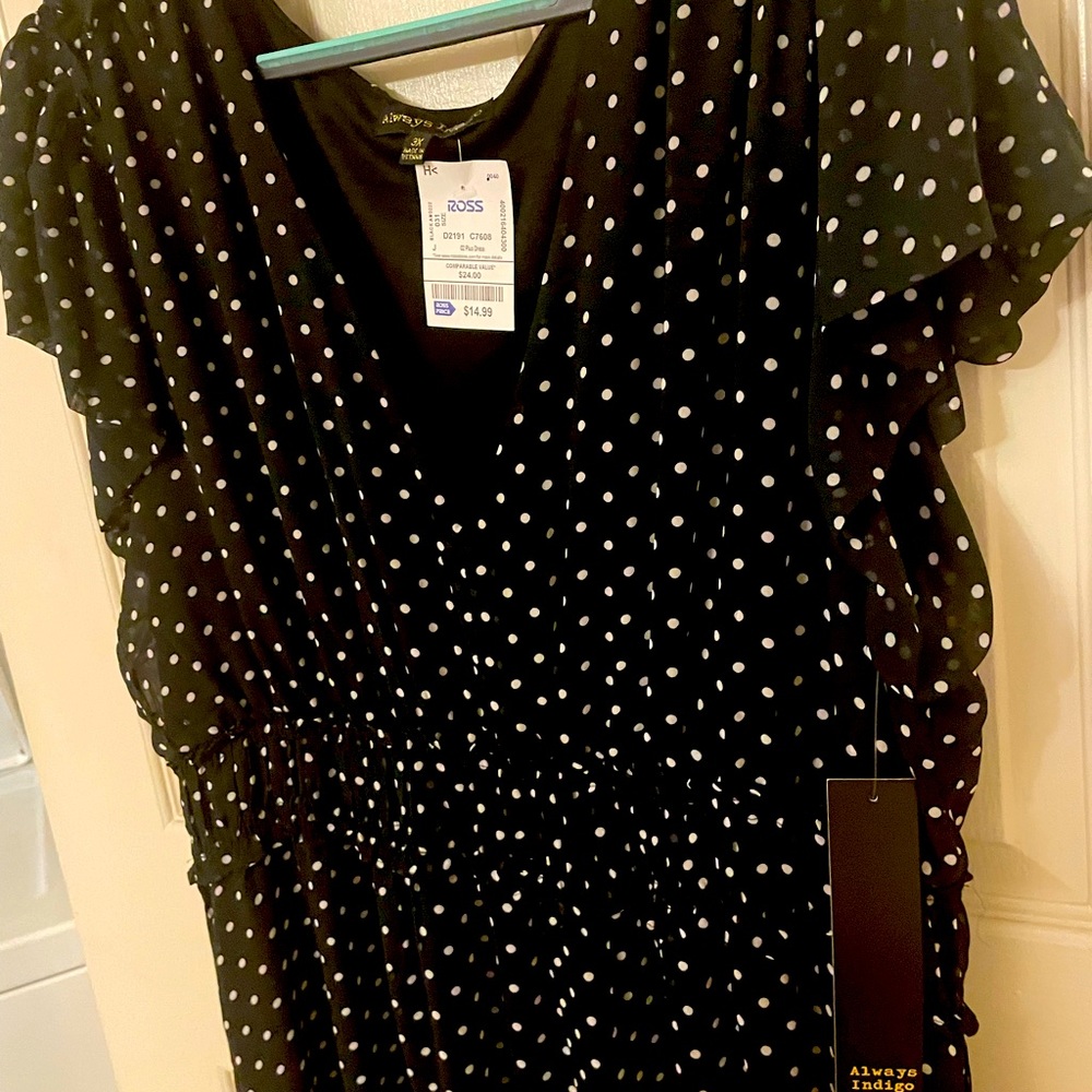 Plus Size Polka Dot Dress